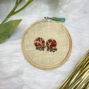 KALAMKARI GHUNGROO DROP EARRINGS