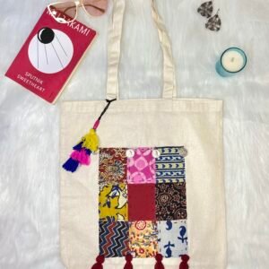 BOHO-PATCH TOTE BAG