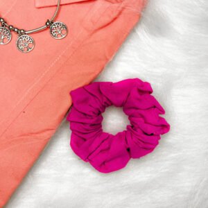 PLUM POP COTTON SCRUNCHIE