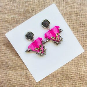 IKKAT PINK BLOOM DROPS