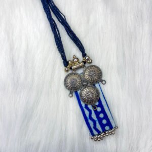 INDIGO ETHNIC NECKLACE